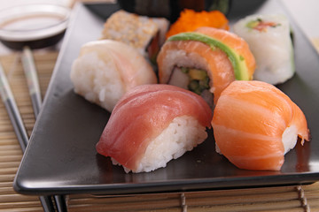 assortment of sushi