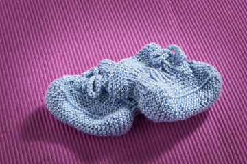 Blue baby socks