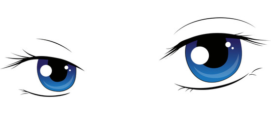 Manga Augen sanft