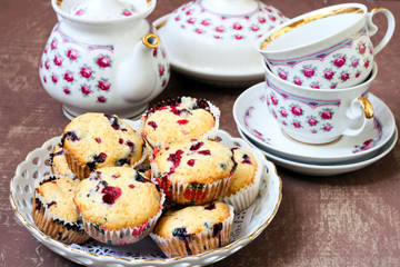 Blackcurrant muffins