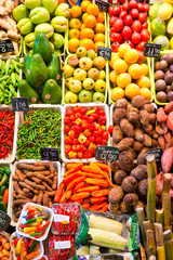 Fruit market in Barcelona, Spain