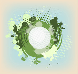 abstract green blots