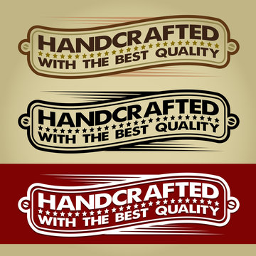 Handcrafted Retro Banner / Label