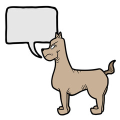Dog talking