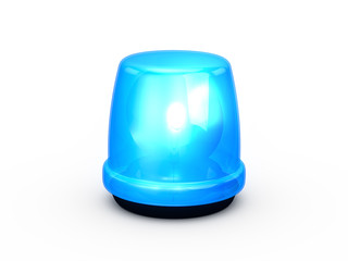 Fototapeta premium Flashing Light Blue