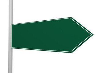 Blank Right Arrow Road Sign