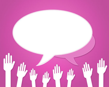 mains en l'air - discussion groupe