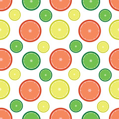 Seamless citrus background