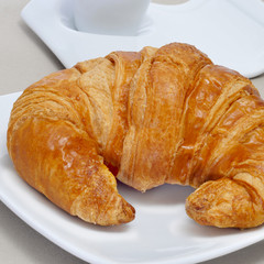 croissant and coffee