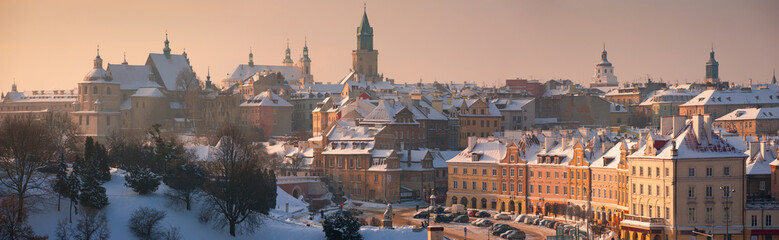 Panorama of Lublin - obrazy, fototapety, plakaty