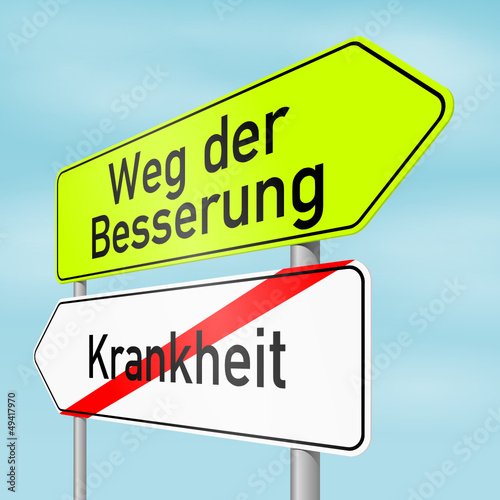 "schilr lr weg der besserung krankheit I" Stockfotos und lizenzfreie