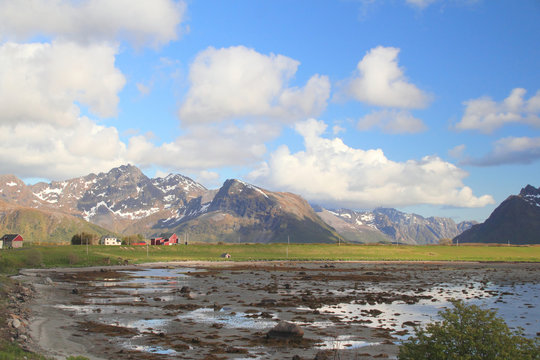 Lofoten's landscape in Gimsøy