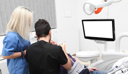 Dental clinic office dentist chair