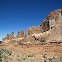 Fototapeta premium Red rocks in Arches National park