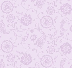 wedding template design, paisley floral pattern , India