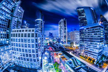 Bangkok city night view