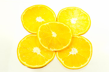 Orange on a white background