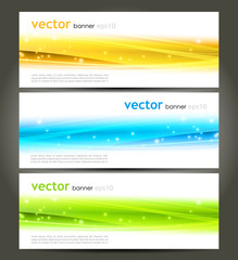 Set of web banner