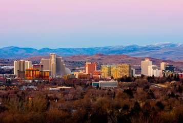 Reno after the sunset