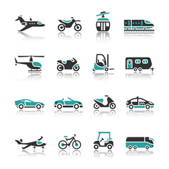 Naklejka premium Set of transport icons - Two