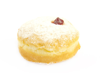 Colorful donut isolated on white background