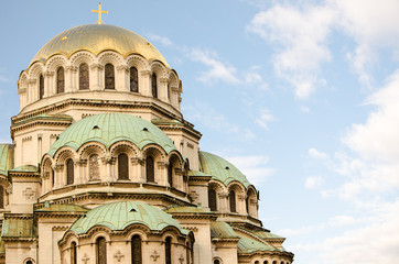 Obraz premium General view of the Alexander Nevski Cathedral, Sofia