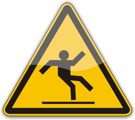 panneau sol glissant