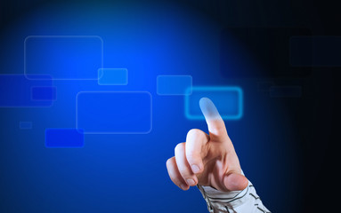 Futuristic touch screen display