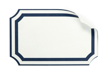 Label paper with boarder