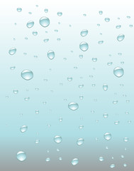 vector raindrops on windows