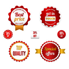 Set of sale badges, labels and stickers