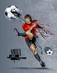 Abstract image of soccer player © Vecster