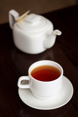 Teacup and teapot