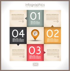 Infographic design - original paper tag