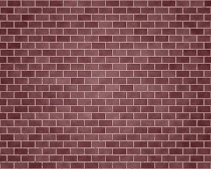 Wall of different red bricks