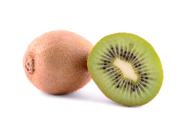 Kiwi fruit isolated on white background