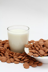 chocolate cereal, Macro closeup for design work