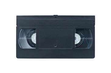 Obraz premium Video cassette isolated on white background. Video tape