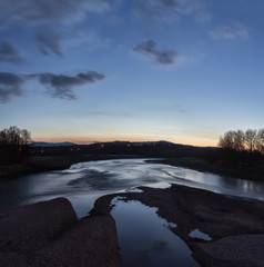 River sunset