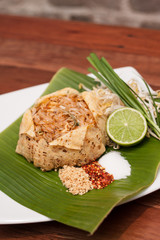 Thai appetizer, Pad Thai with egg net.