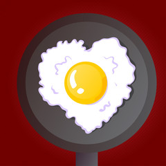 heart shaped egg