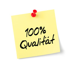 Notizzettel 100 Prozent Qualität