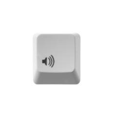 sound button white keyboard