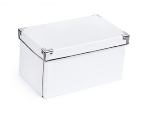 White paper box, isolated on white