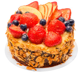 cake isolated on white background