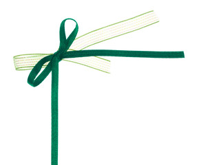 Green ribbon  bow