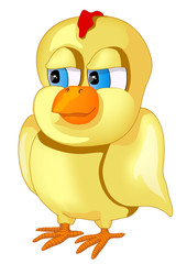 Cute chick with big eyes