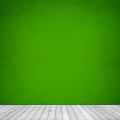 Old Interior Design With Vintage Grunge Wallpaper