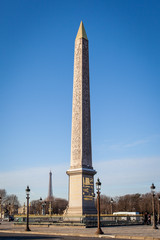 Oblique in Place de la concorde, Paris - obrazy, fototapety, plakaty