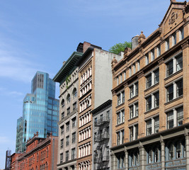 Manhattan facades, Lafayette Street